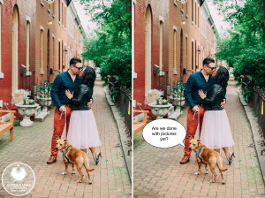 funny Philadelphia wedding photography
