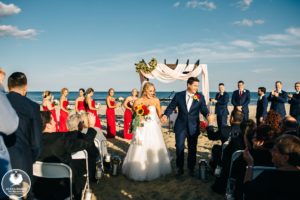new jersey beach wedding ceremony