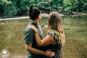 wissahickon dog engagement photos