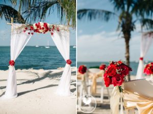 jey largo wedding ceremony flowers