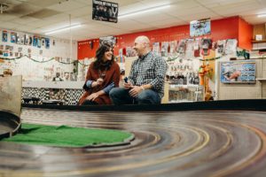 philly flea market engagement photos