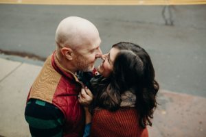 road trip engagement photos