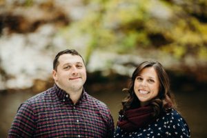 snowy engagement