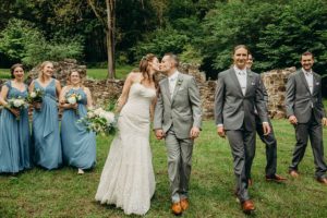 yellow springs bridal party photos
