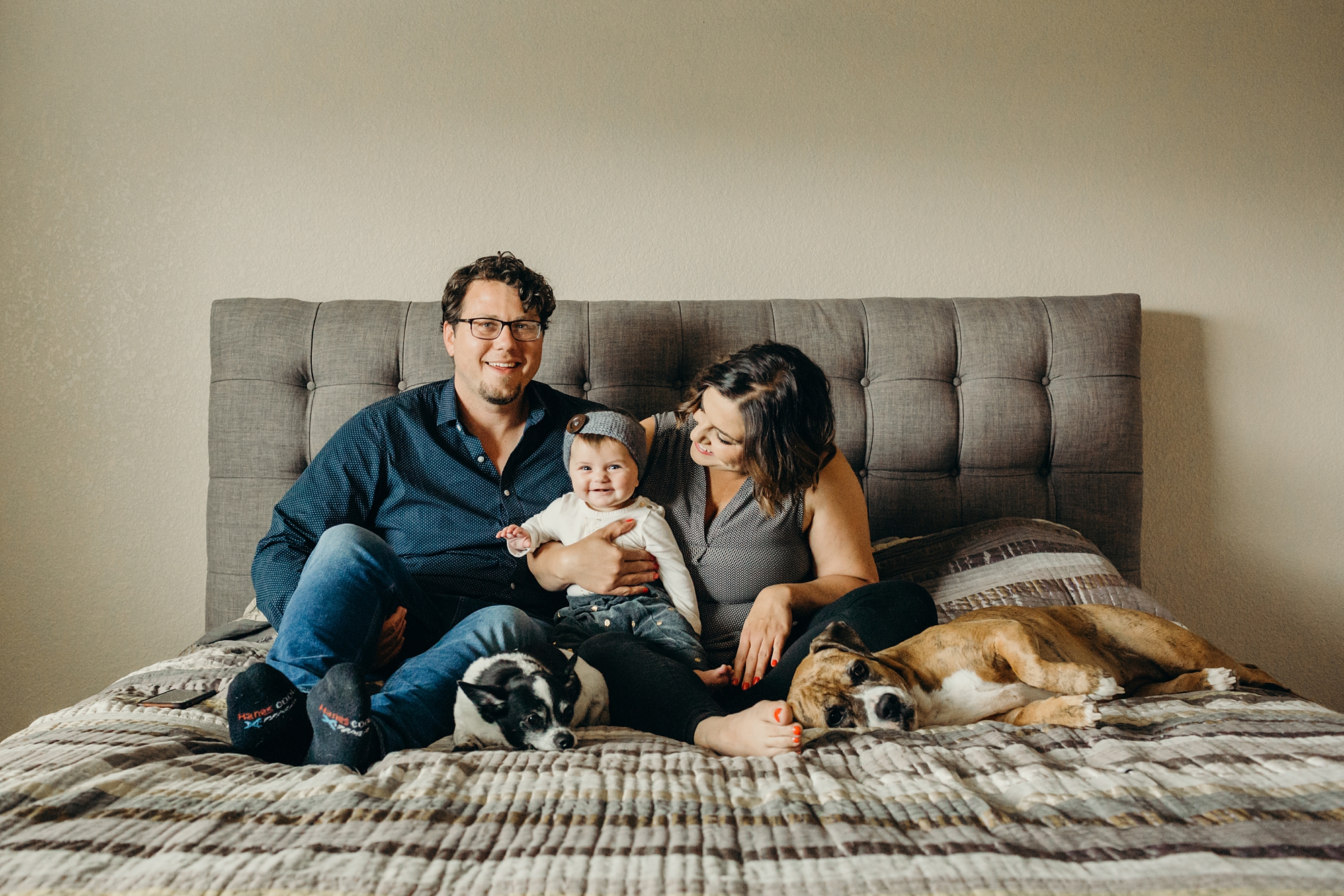 baby and dog photography