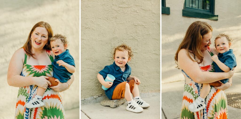 a documentary, lifestyle family photoshoot in center city, Philadelphia. 