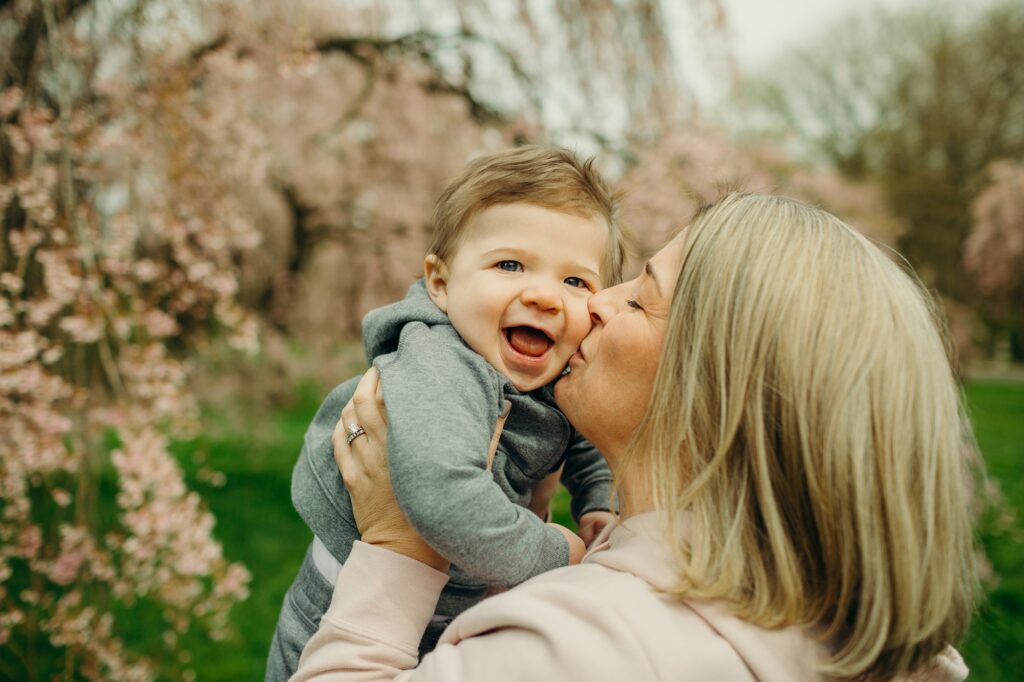 cherry blossom family photos in Philadelphia. 