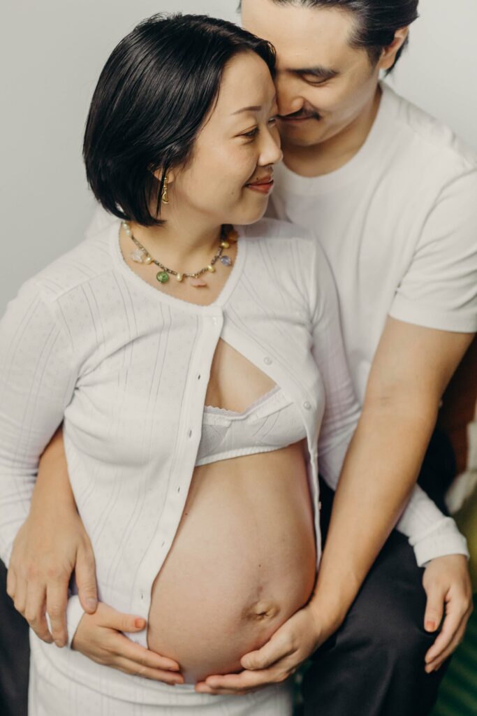 an intimate lifestyle maternity photo session in Center City Philly. 