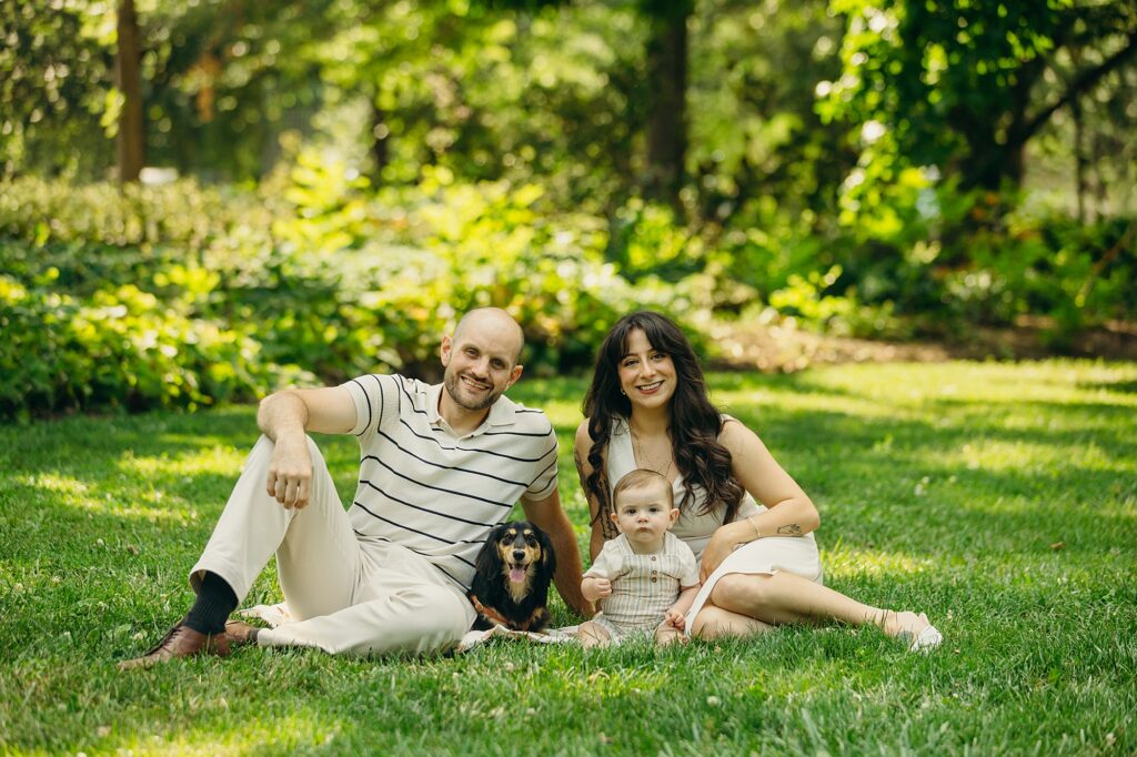 a Philadelphia family during their summer lifestyle family session